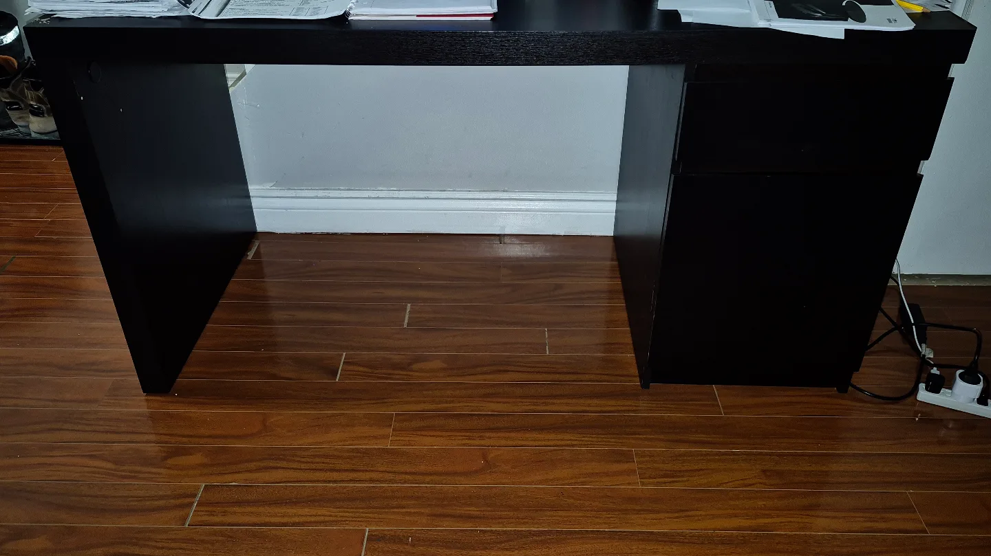 IKEA MICKE Desk - Black-Brown image indicator(4)