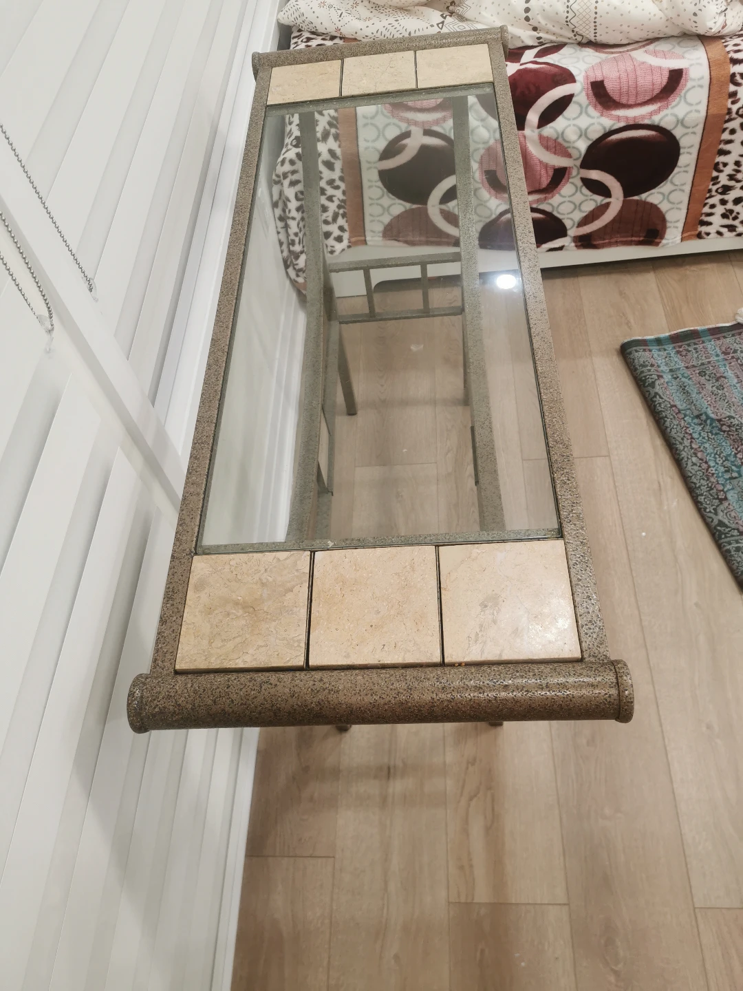 Set of four Metal and Glass Accent Tables - photo 5