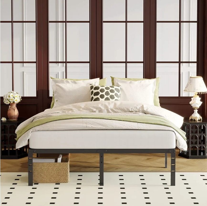 Queen Size Metal Platform Bed Frame