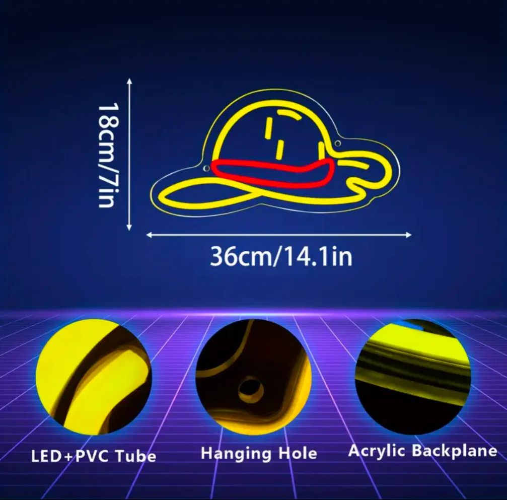 Honsheng One Piece Anime Neon Sign Light Lamp thumbnail