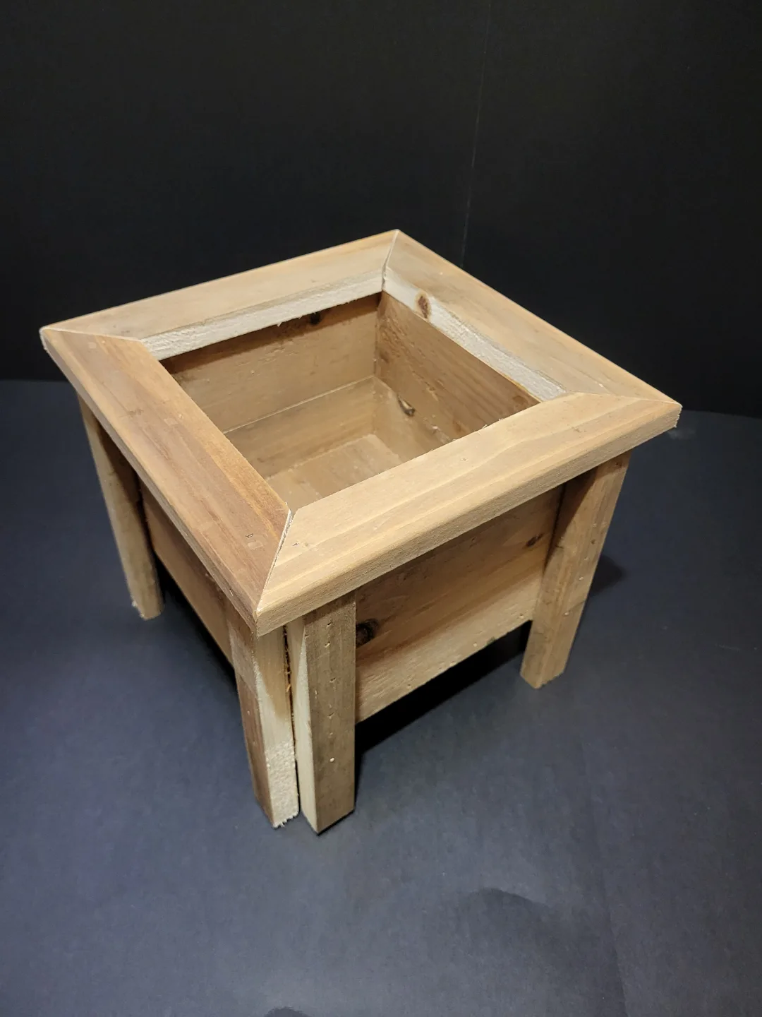 Mini Rustic Wooden Planter Box image indicator(2)