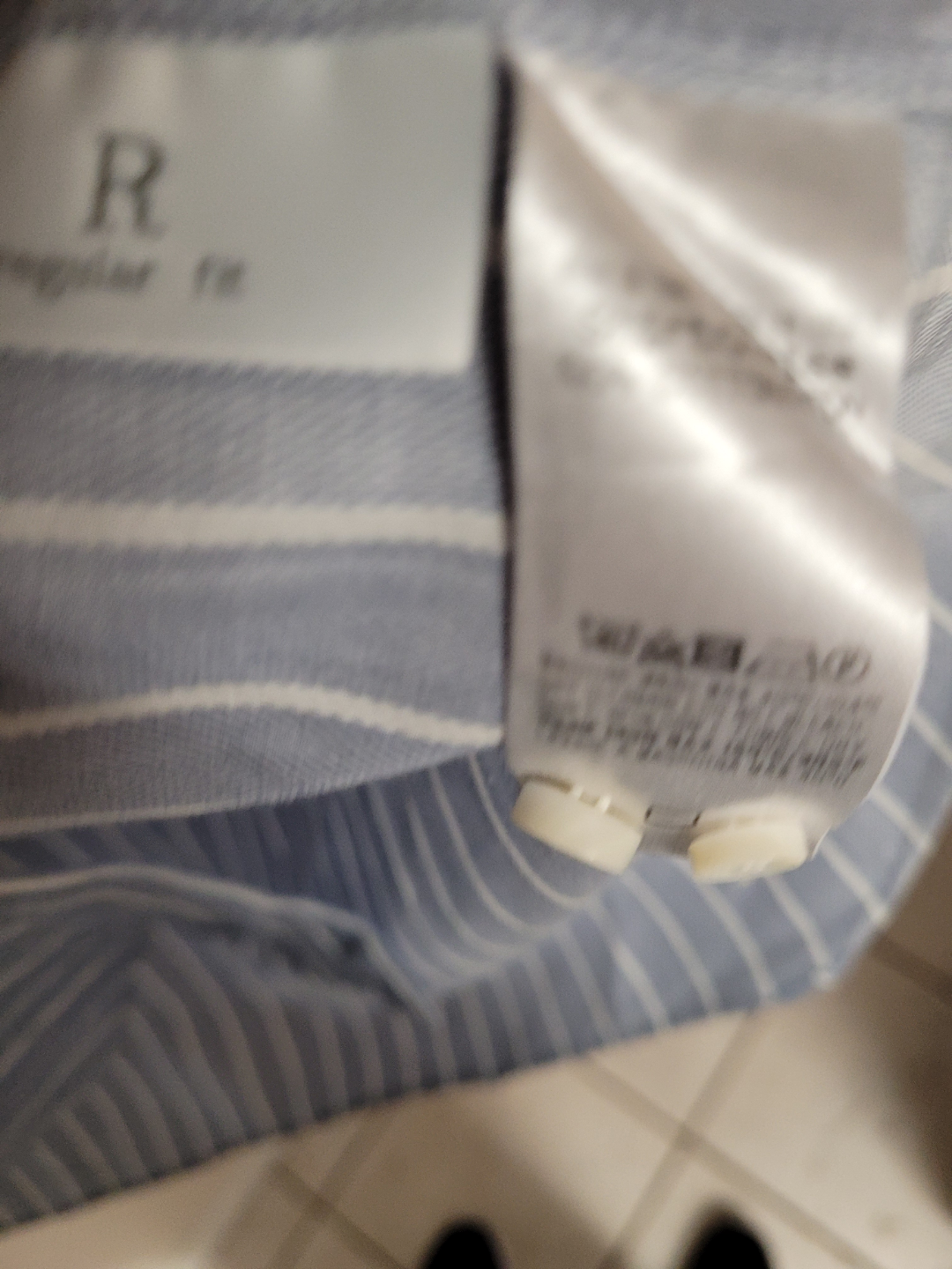 Ermenegildo Zegna Men's Regular Fit Blue Striped Dress Shirt - photo 4