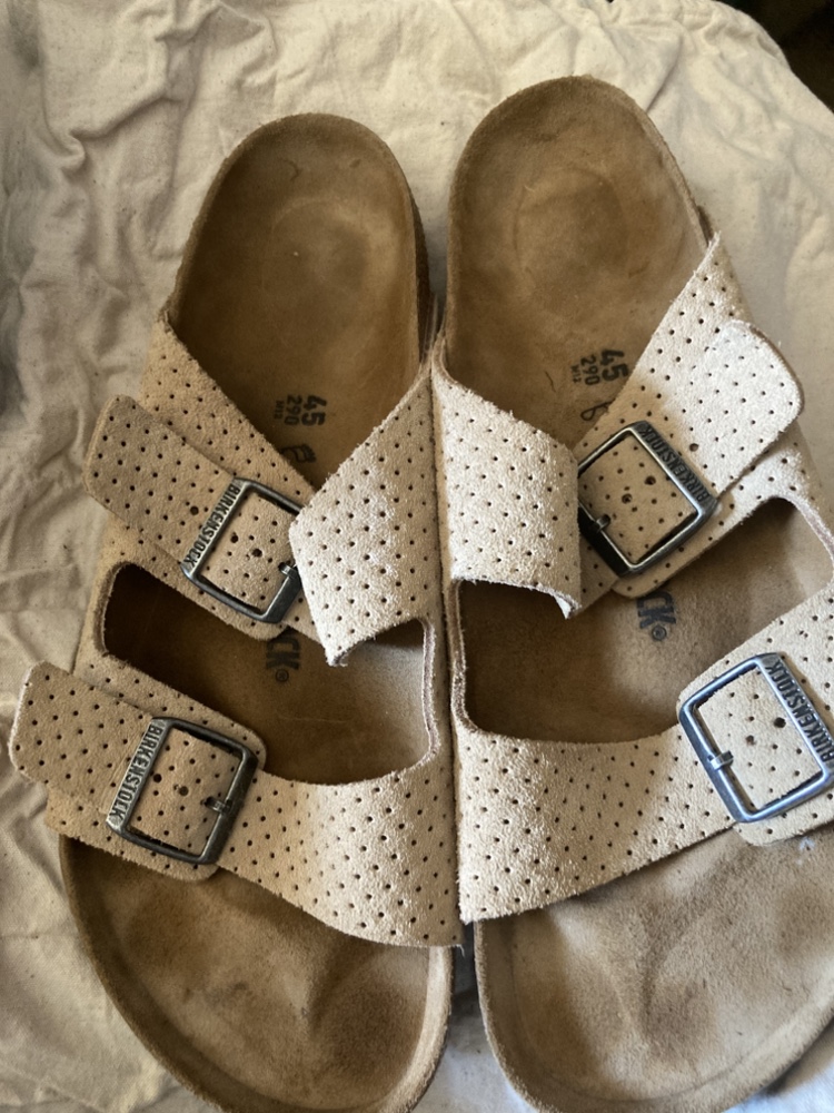 Birkenstock Arizona Suede Sandals Size 45 - photo 3