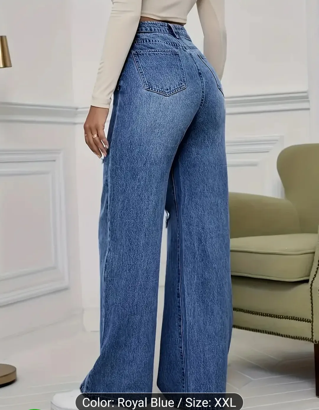 Blue Denim Jeans image indicator(10)