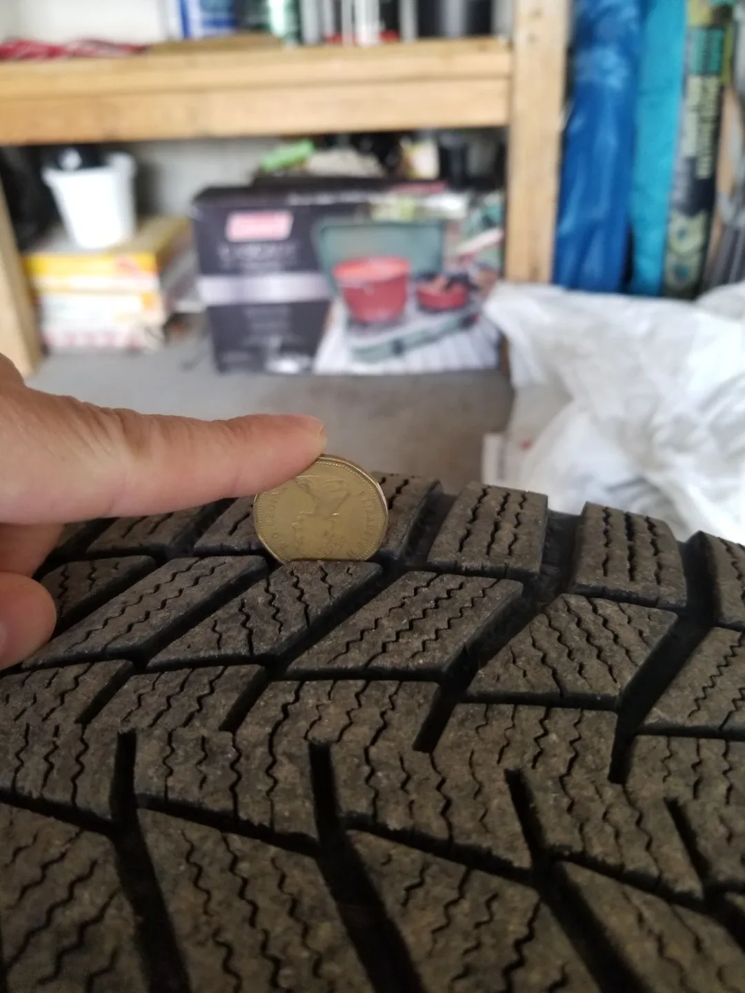 Used Continental WinterContact SI winter tire on steel rim image indicator(4)