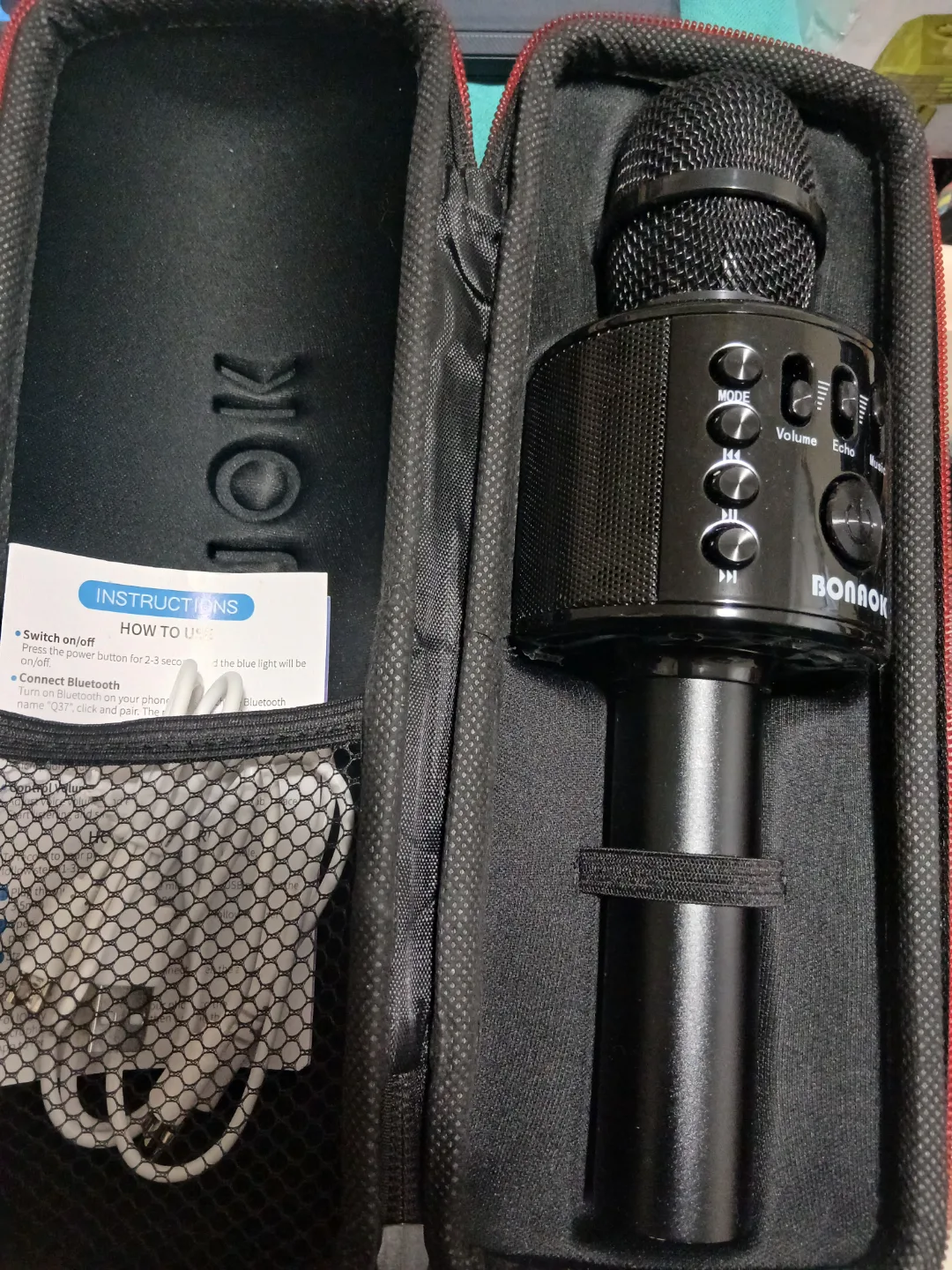 BONAOK Wireless Karaoke Microphone image indicator(4)