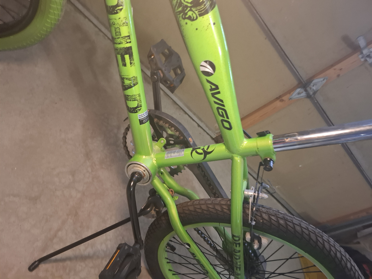 Kid's Avigo Deadhead Green 20" BMX Bike - photo 2