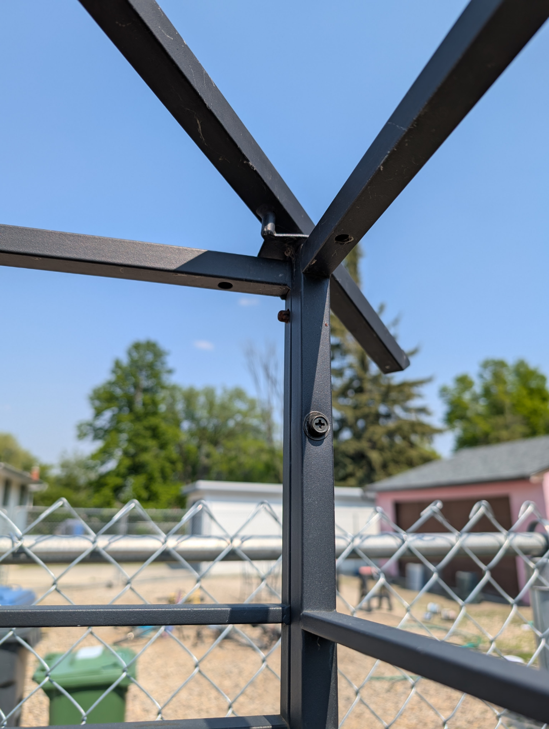 Metal Garden Gazebo Frame ONLY No Canopy Must be Disassembled - photo 3