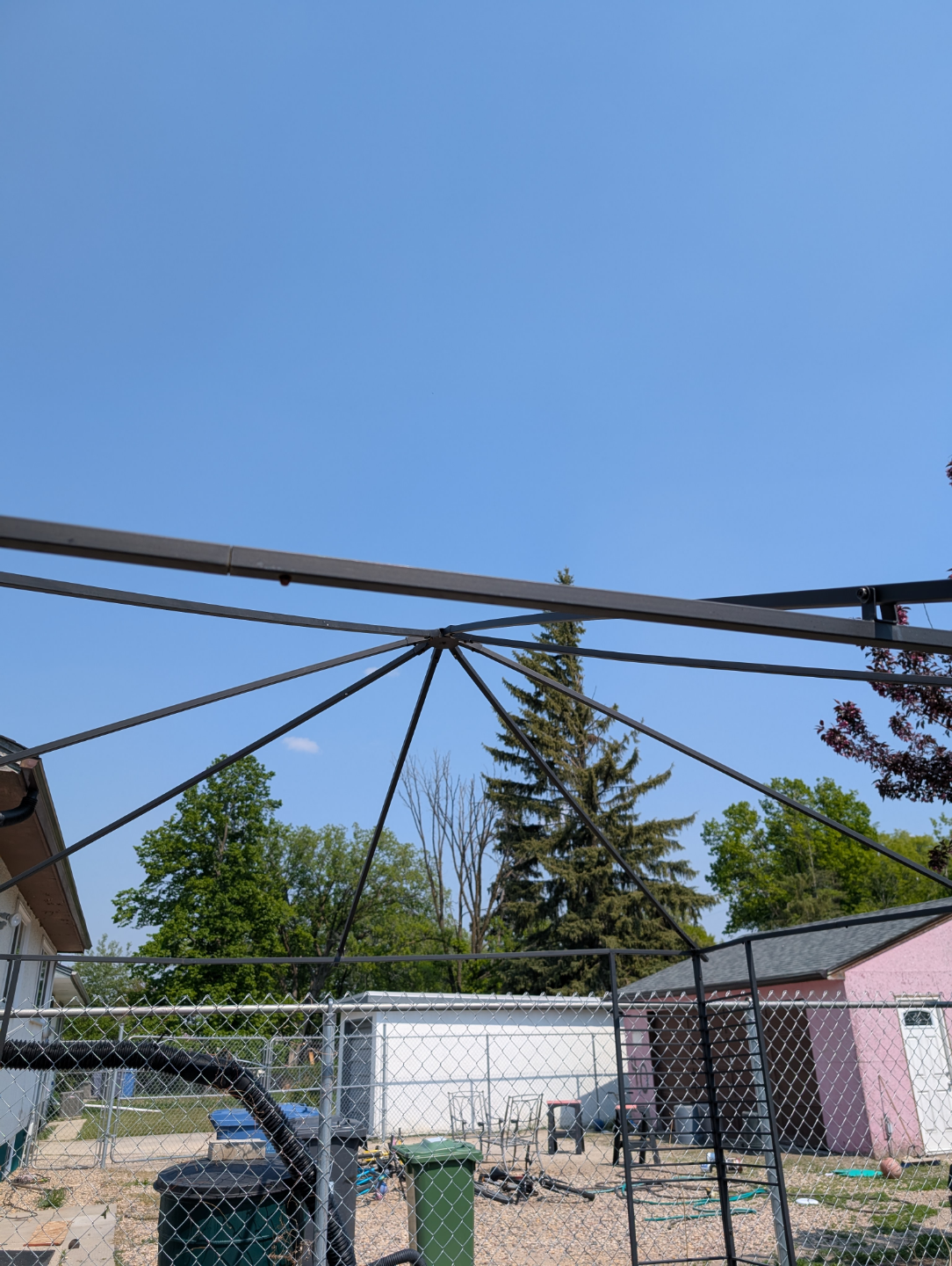 Metal Garden Gazebo Frame ONLY No Canopy Must be Disassembled - photo 5