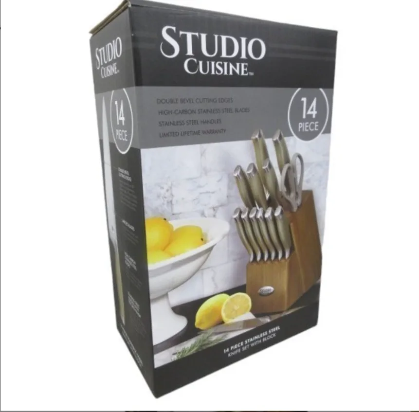 Studio Cuisine 14-Piece Knife Set with Block image indicator(2)