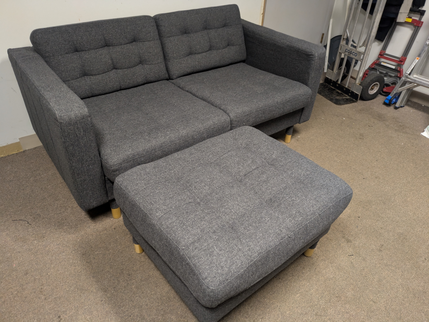 loveseat and ottoman - free delivery
