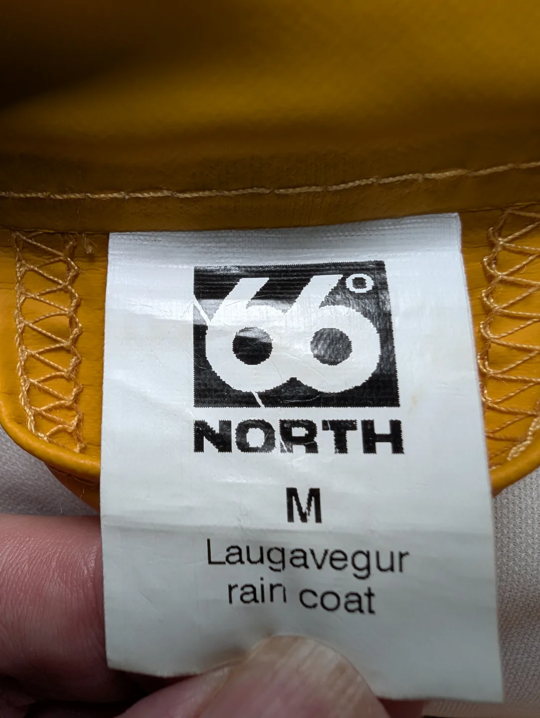 66°North Laugavegur Raincoat - Yellow - Size M image indicator(5)