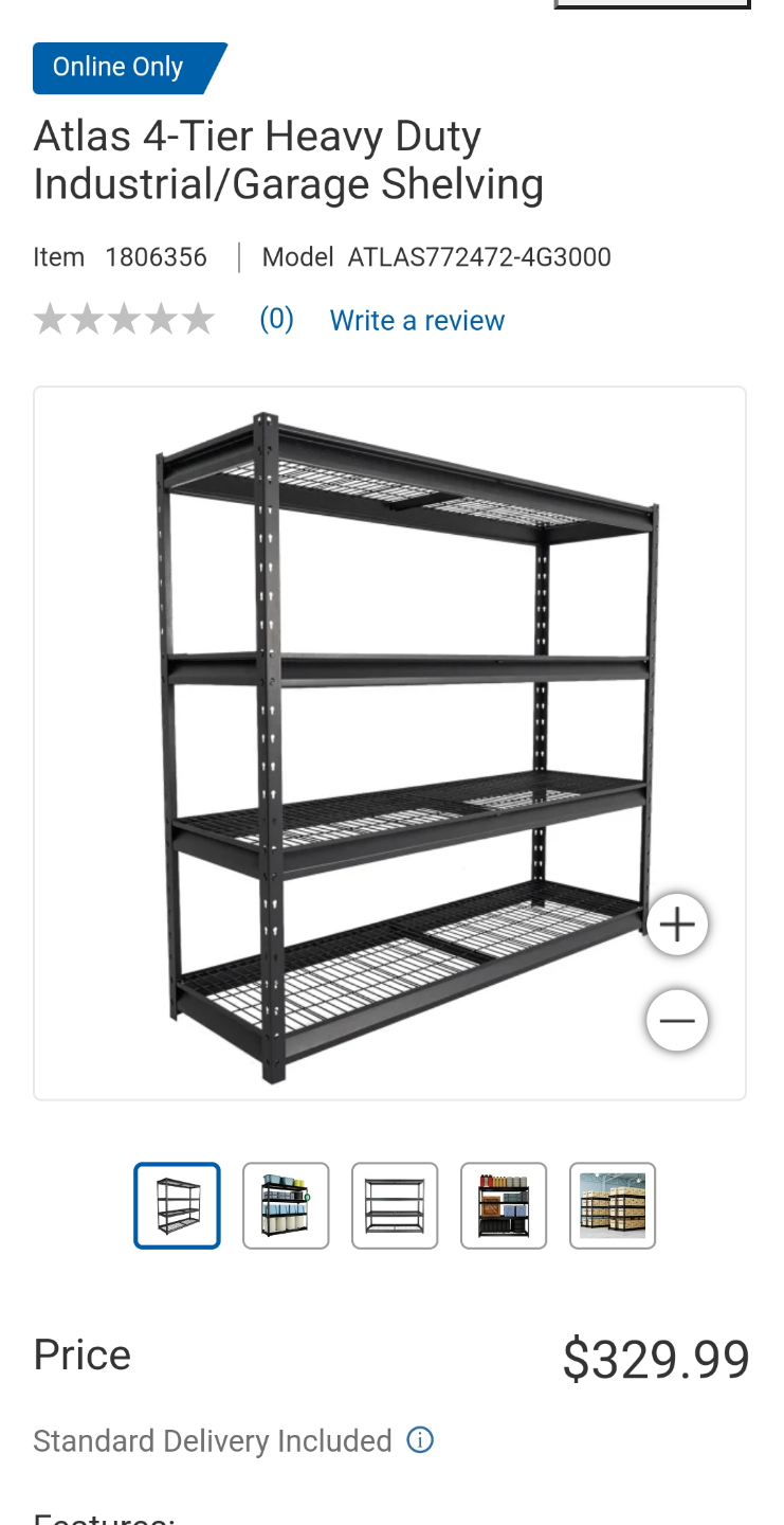 industrial heavy duty tier shelving unit - photo 5
