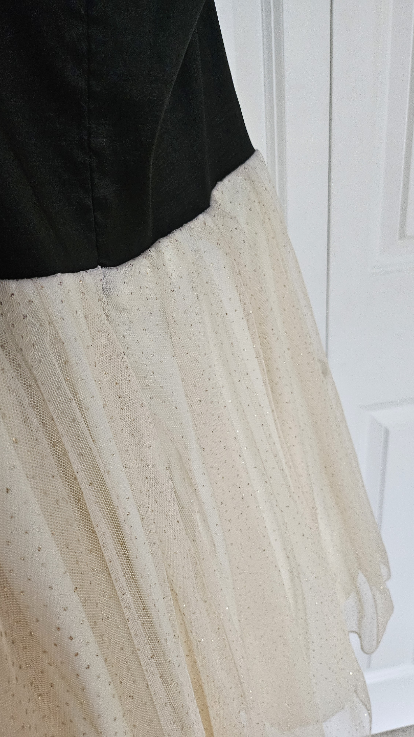 New Bell Black and Beige One-Shoulder Dress - photo 4