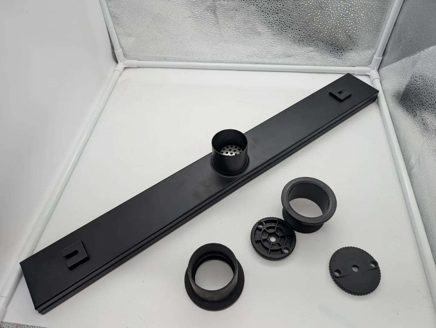 Black Linear Shower Drain thumbnail