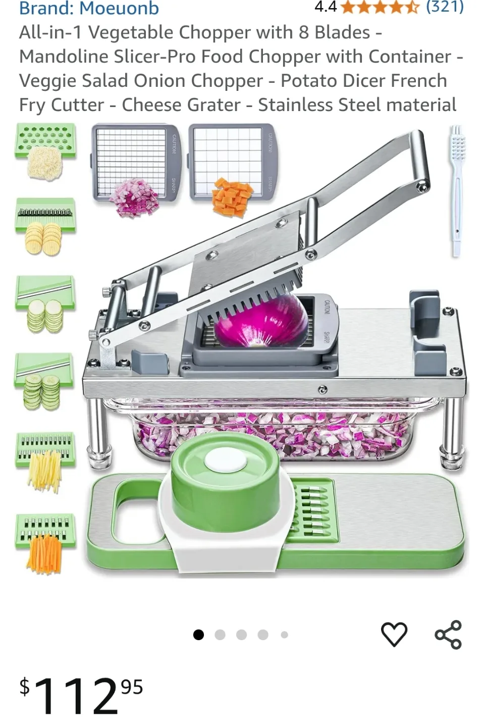 Food Chopper And Mandoline