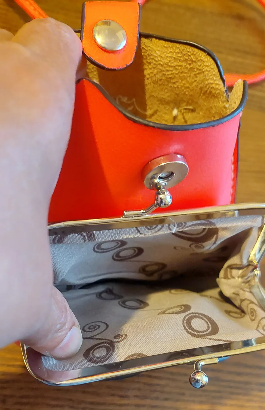 Neon Orange Flower Crossbody Purse🧡 image indicator(3)