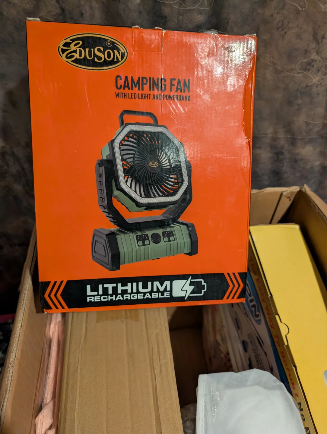 DuSon Camping Fan with LED Light and Powerbank - F6 Model thumbnail