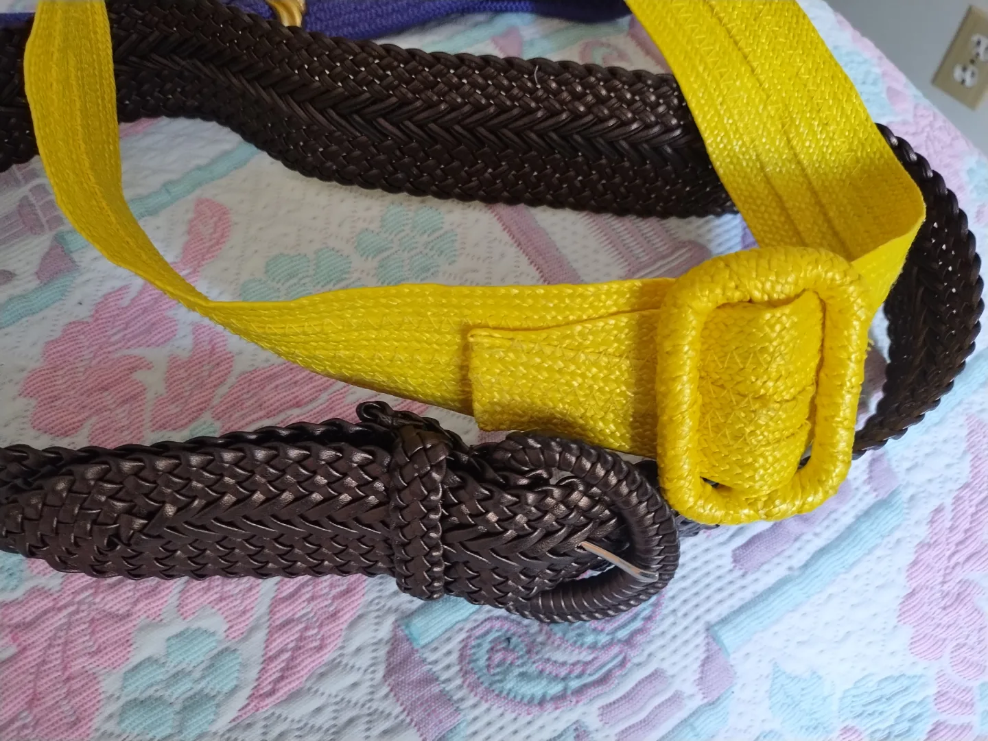 🧡Three Women's Belts - Purple, Yellow, Brown image indicator(3)