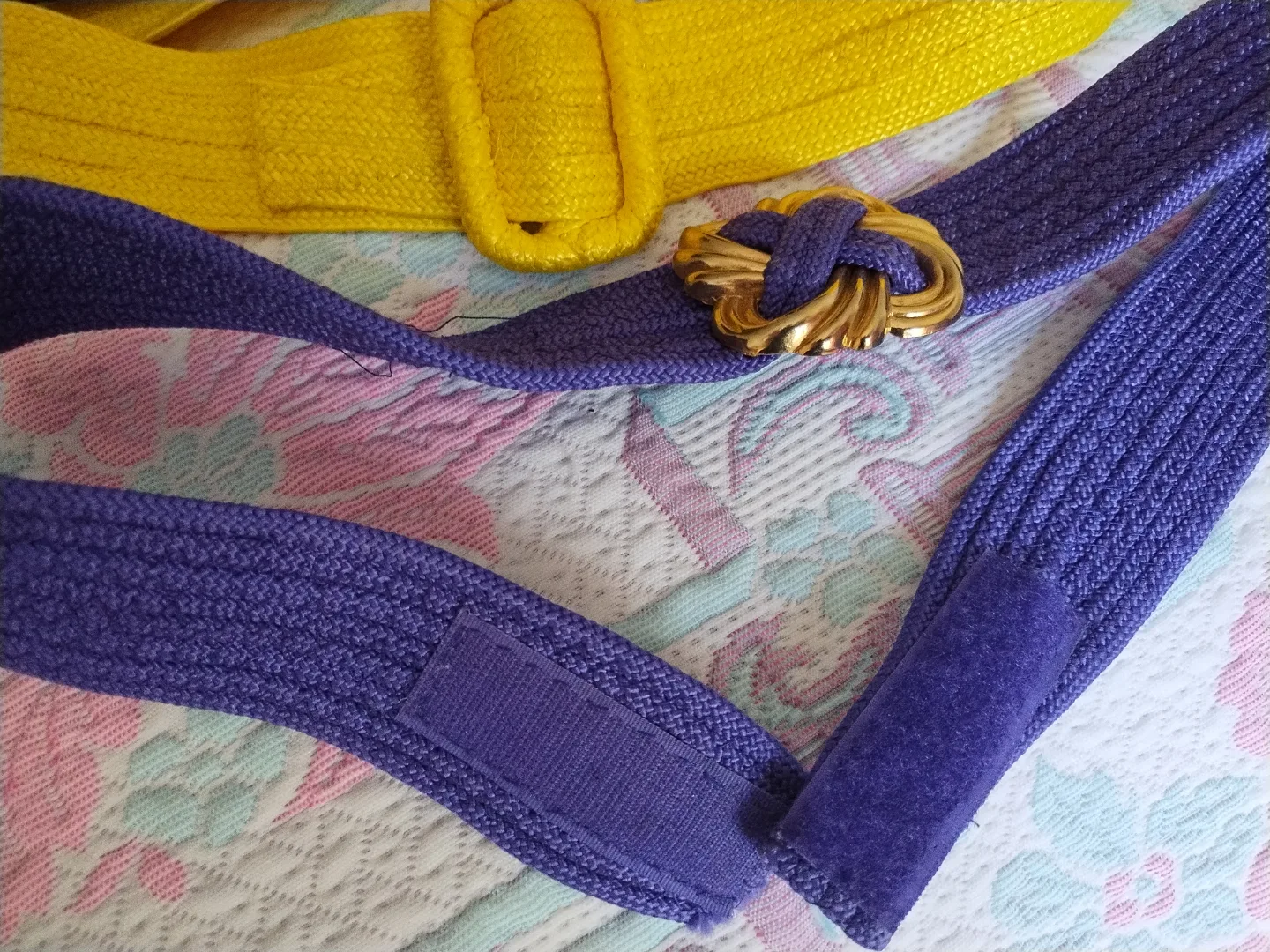 🧡Three Women's Belts - Purple, Yellow, Brown image indicator(4)