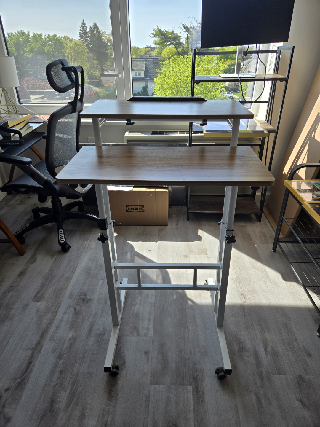 Adjustable Height Standing Desk Converter - Two-Tier