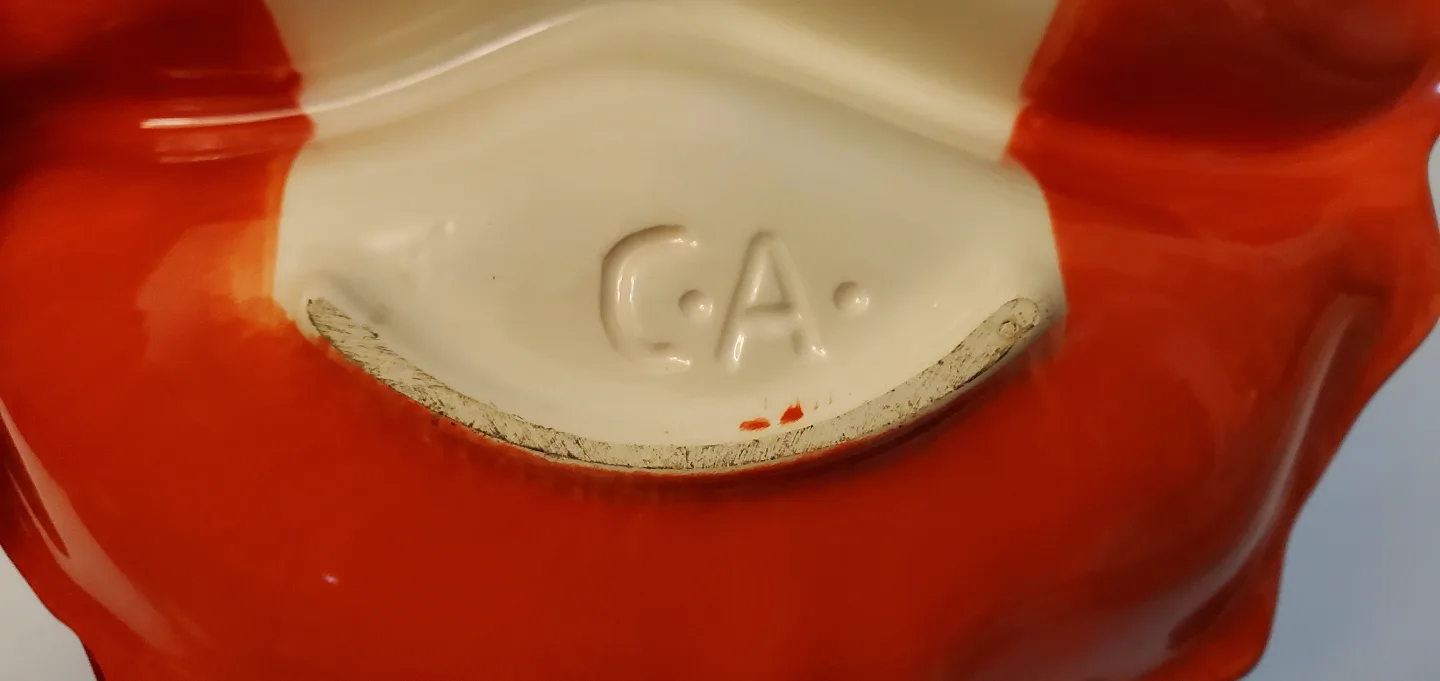 Vintage Poppy Shaped Ceramic Dish image indicator(5)