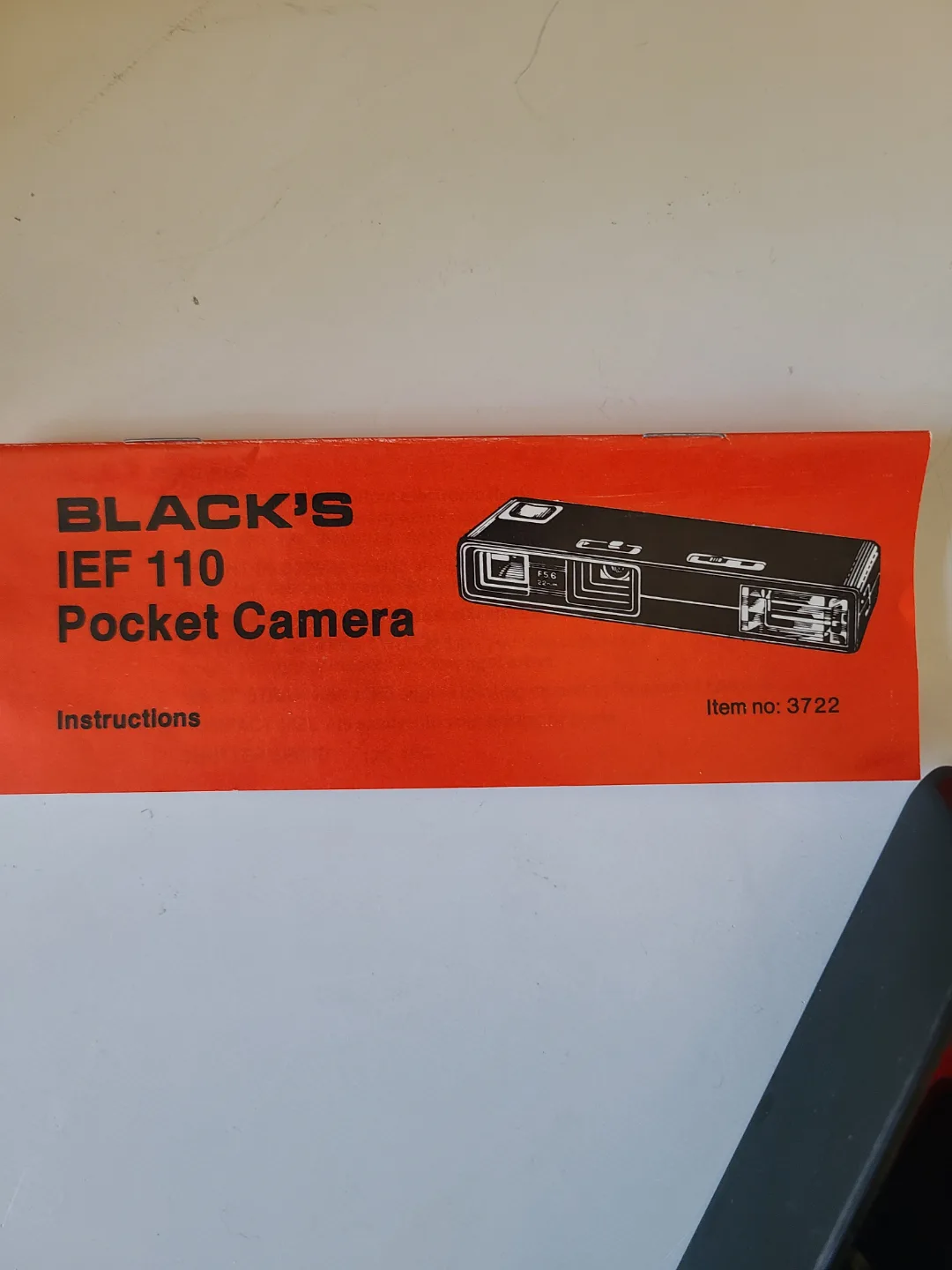 Black's IEF 110 Camera Untested image indicator(5)