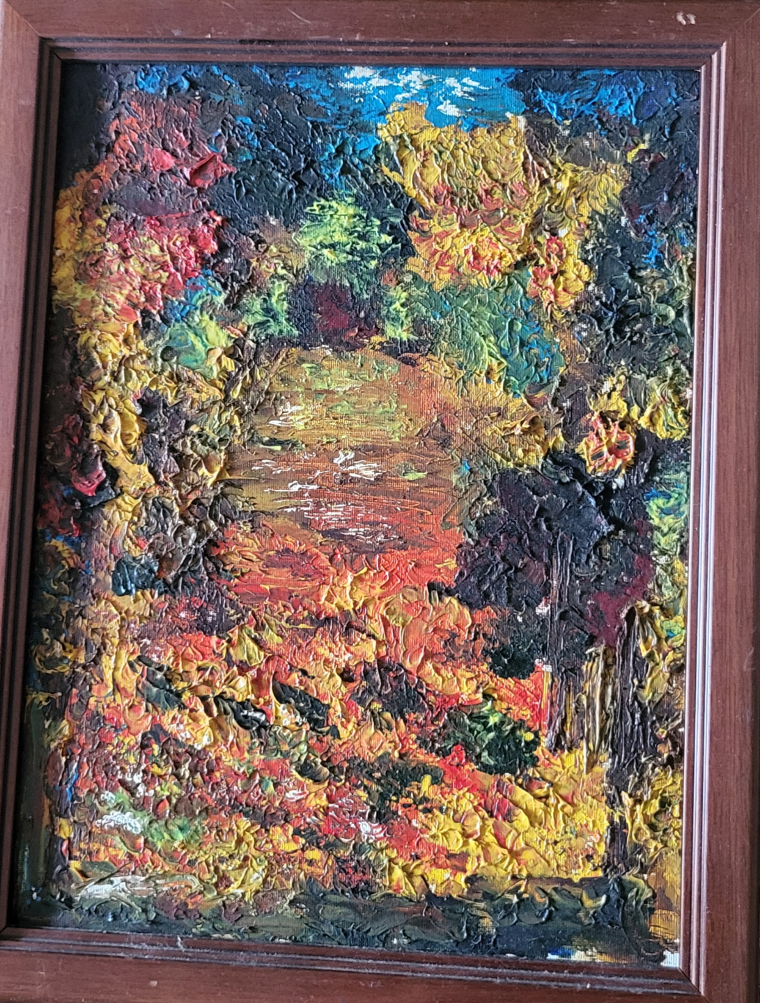 Collection of Five Original Impasto Landscape Paintings - photo 2