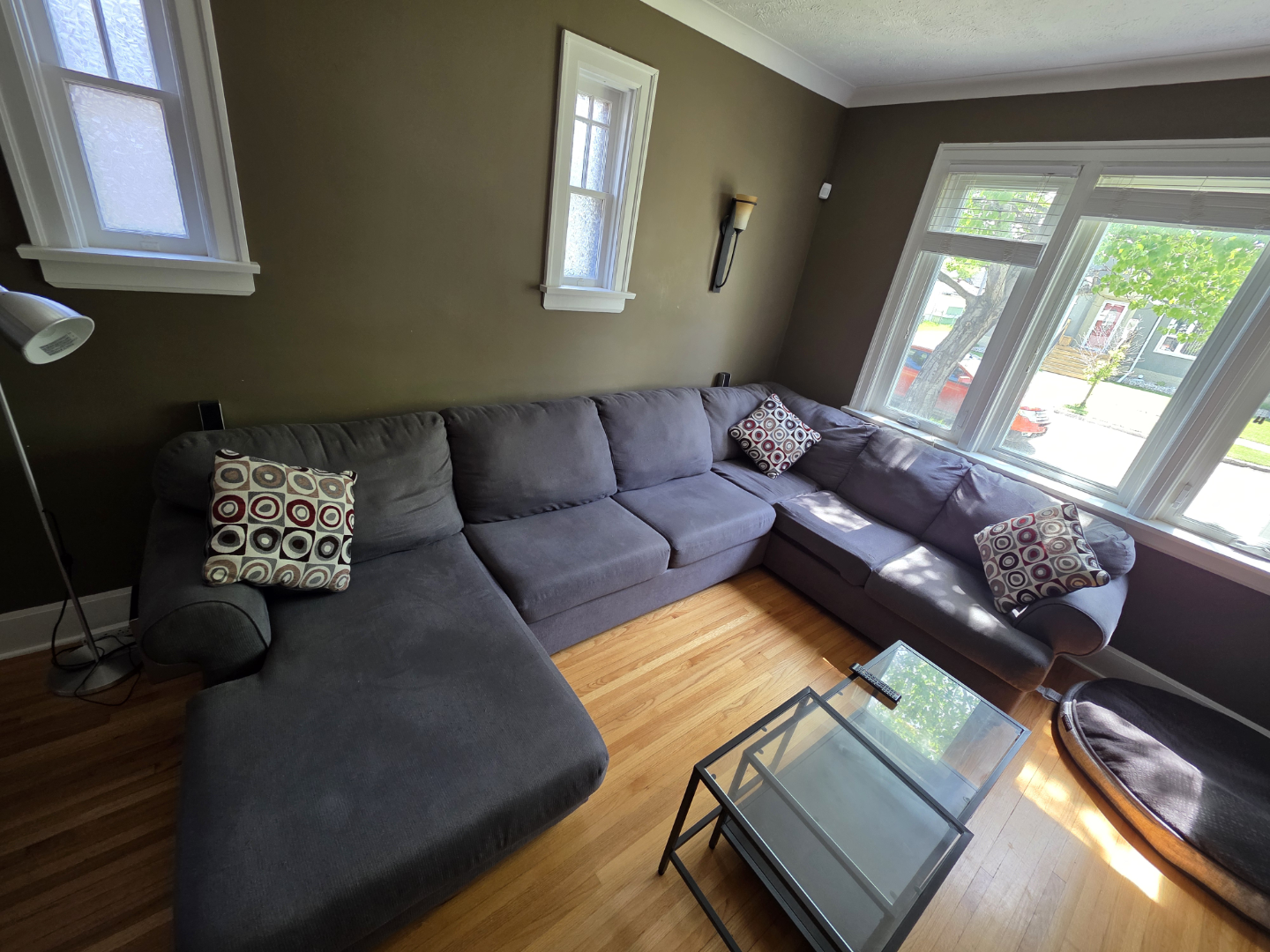 Grey L-Shaped Sectional Sofa(MOVING SALE)