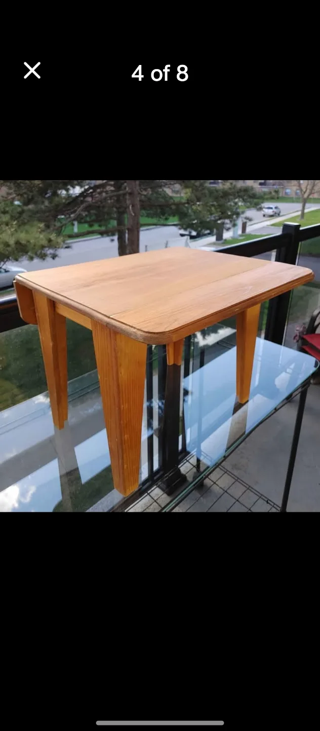 Vintage Wooden Children's DOLL Table and Chairs image indicator(5)