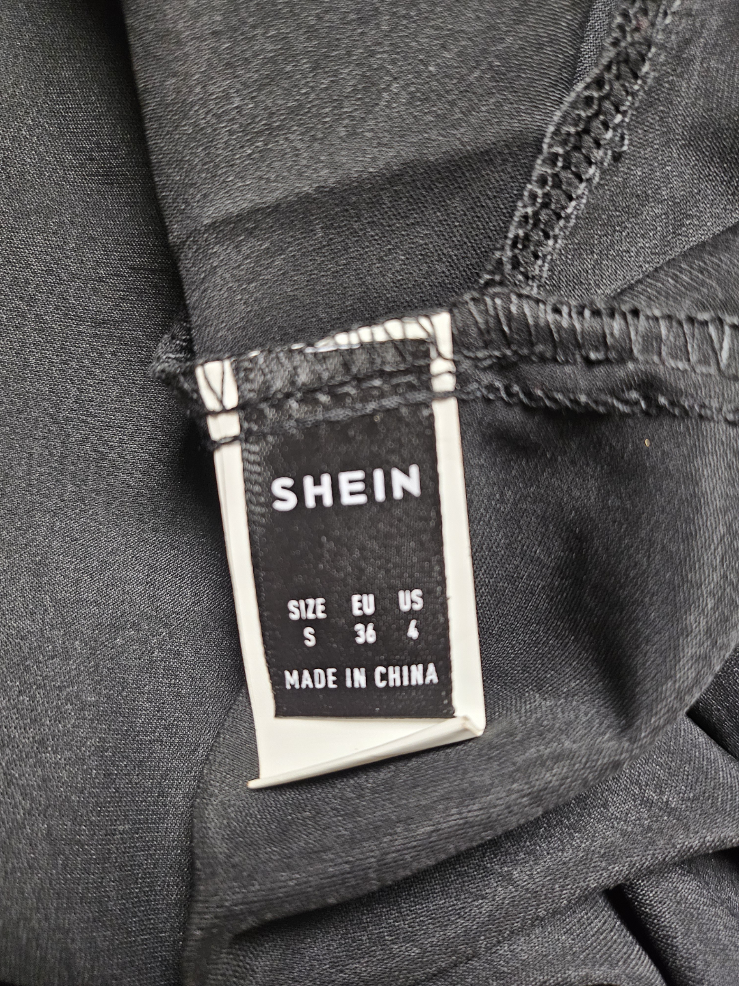 SHEIN Black Star Print Mini Dress Size Small - photo 2