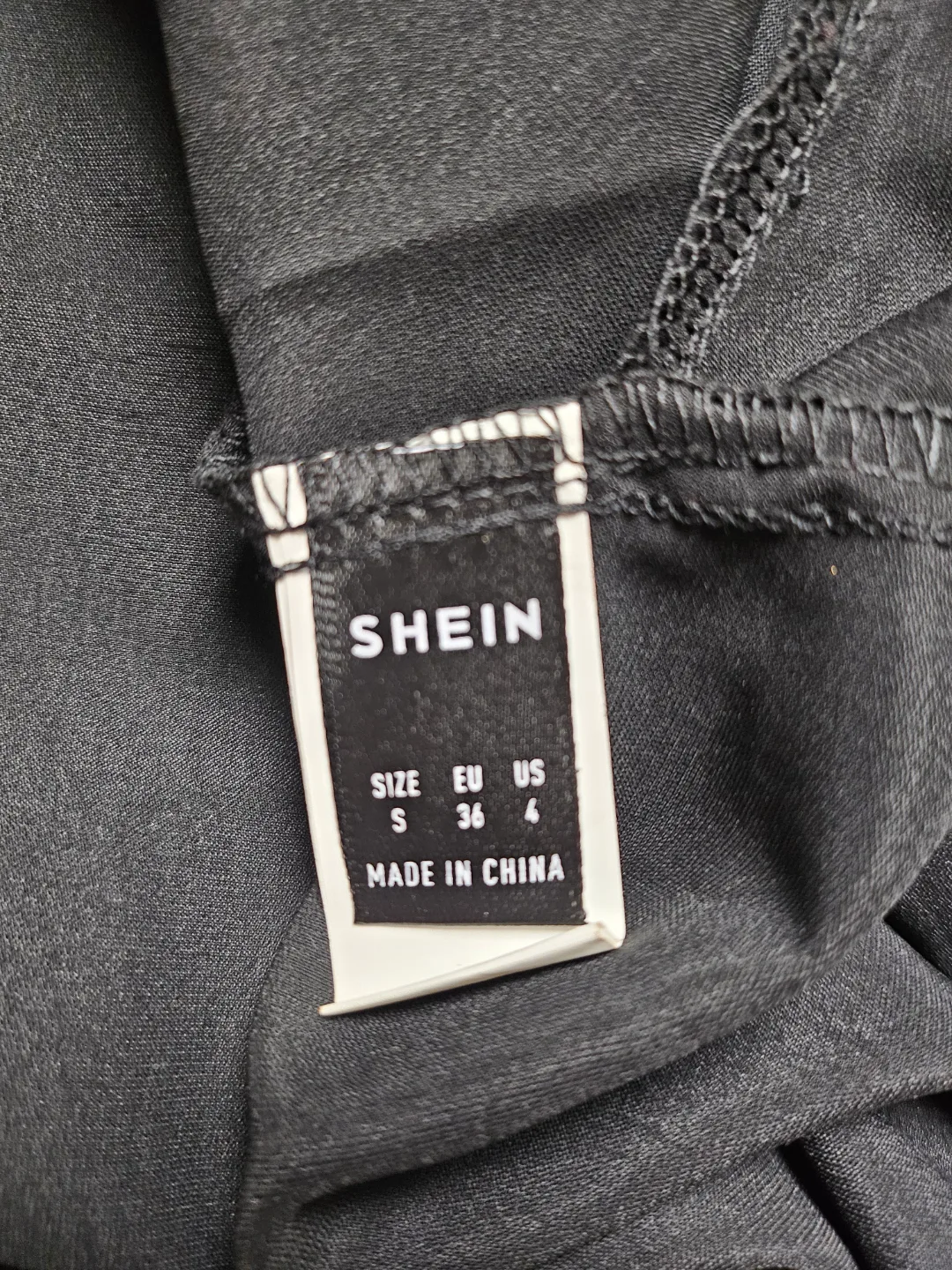 SHEIN Black Star Print Mini Dress Size Small image indicator(2)