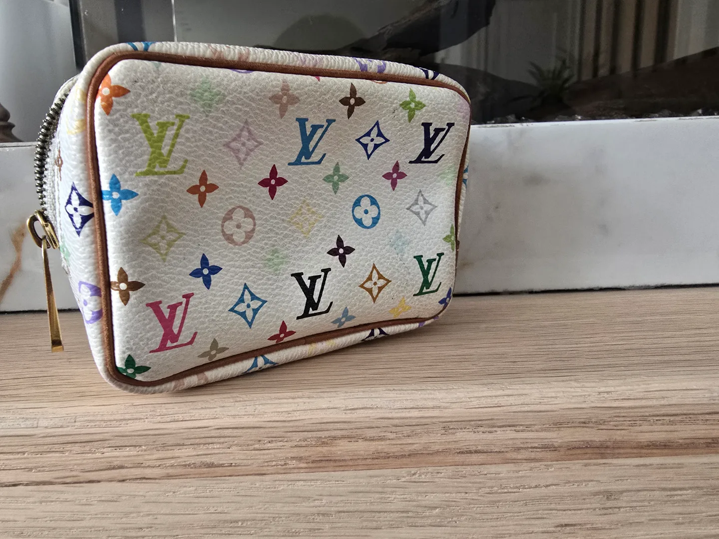 Louis Vuitton  White Monogram Multicolore Canvas Priscilla Bag image indicator(8)