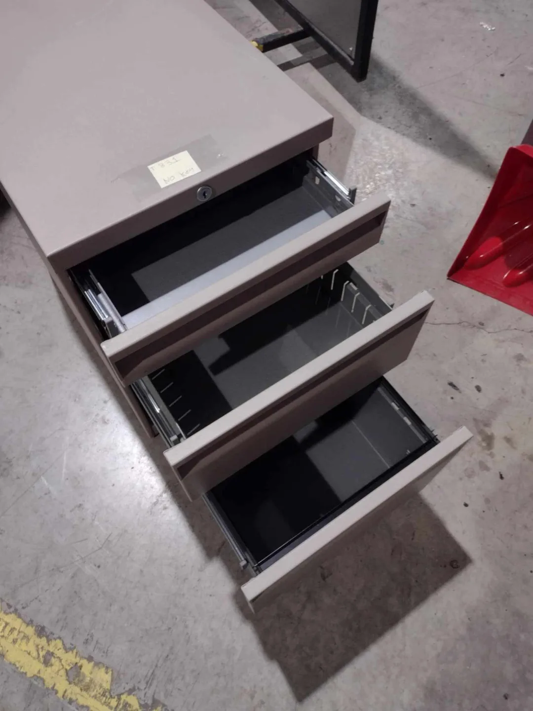 MOVING SALE!! Used Matching Metal Pedestal Filing Cabinets image indicator(3)