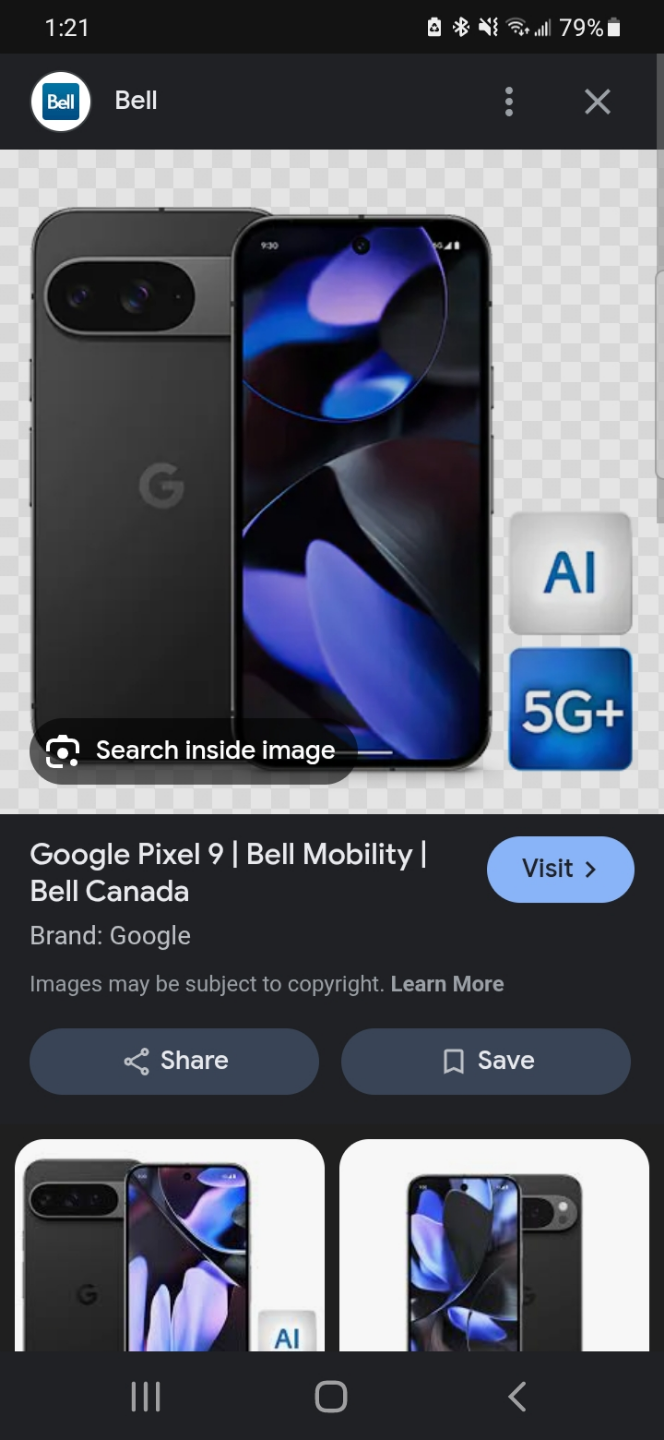 SEALED Google Pixel 9 - From Bell Mobility(UNLOCKED on warranty)