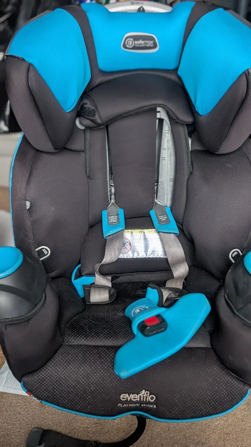 2 Evenflo Platinum Series SafeMax Car Seat - Blue thumbnail