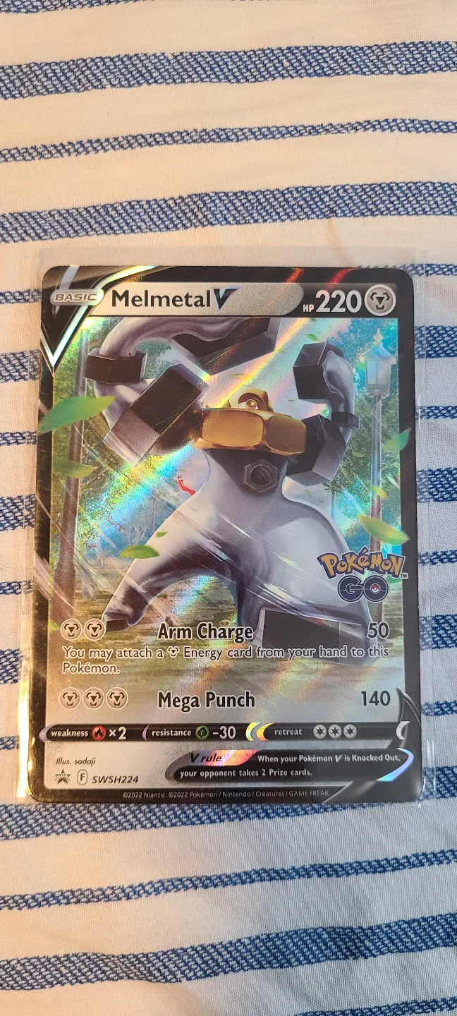 Pokemon Card - Melmetal V - SWSH224 thumbnail