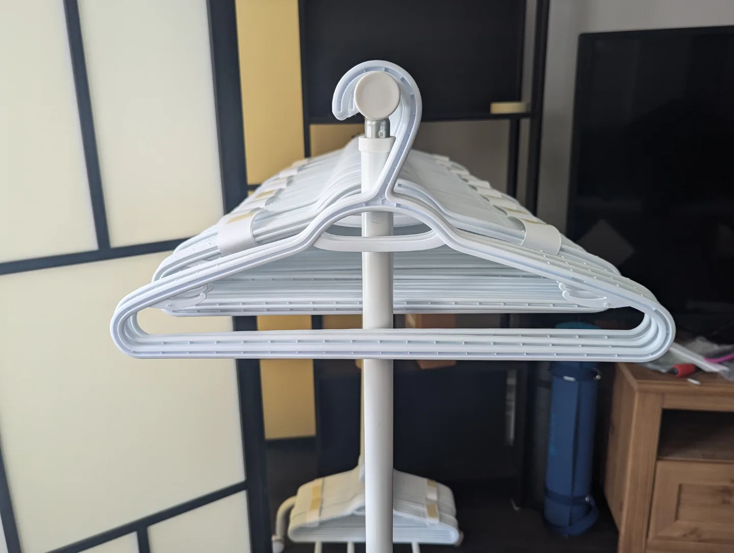 White Plastic Clothes Hangers (10 for $3; 20 for $5...) thumbnail