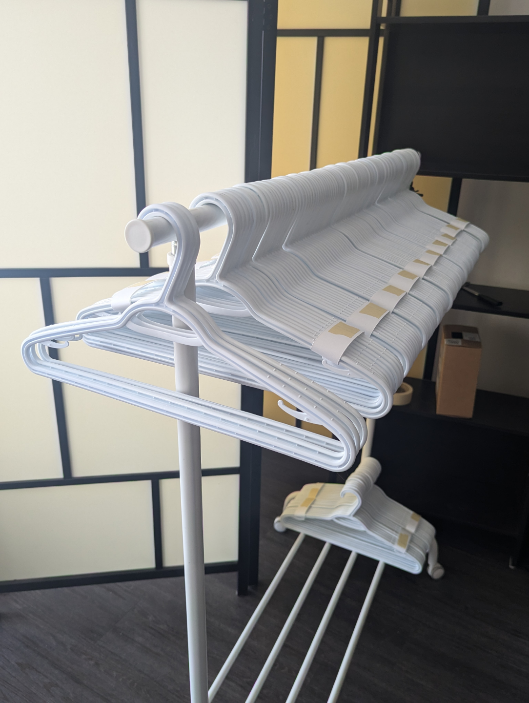 White Plastic Clothes Hangers (10 for $3; 20 for $5...) - photo 2