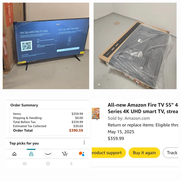 Amazon Fire TV 55" 4 Series 4K UHD Smart TV thumbnail