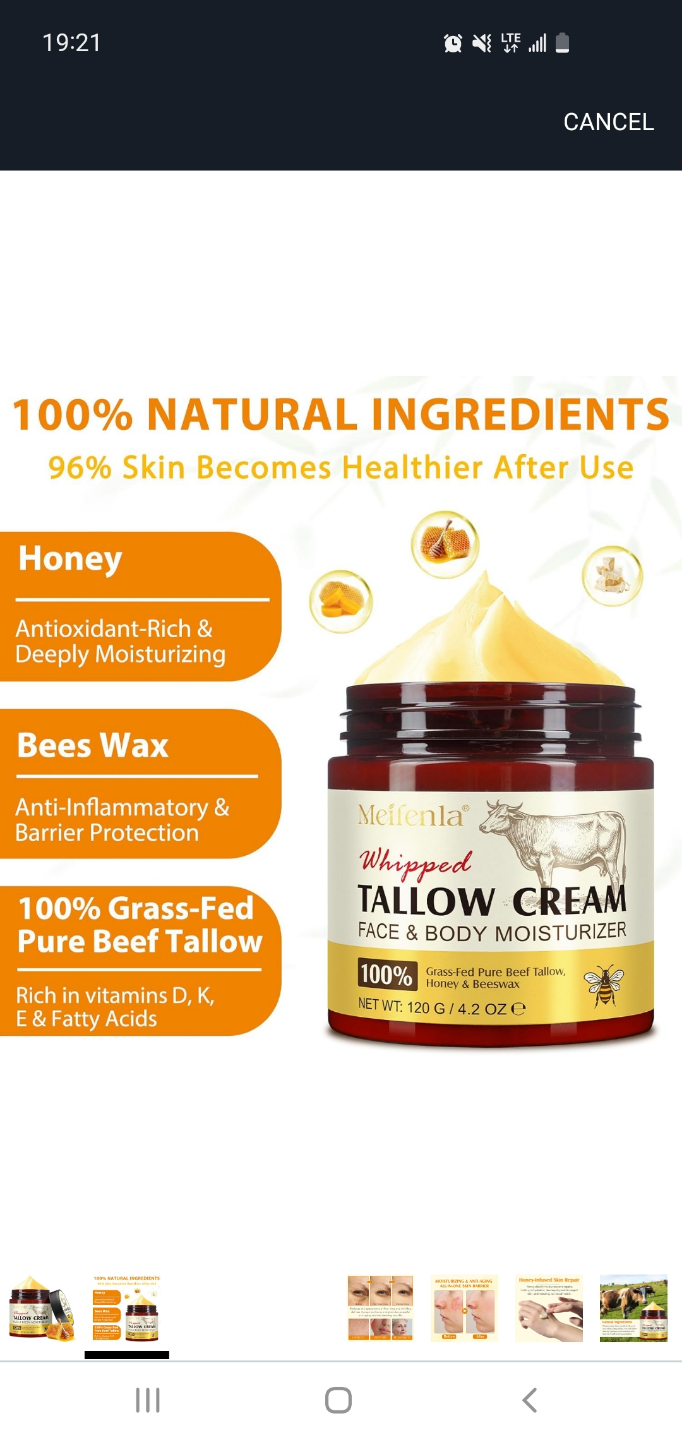 Meifuenla Whipped Tallow Cream Face & Body Moisturizer