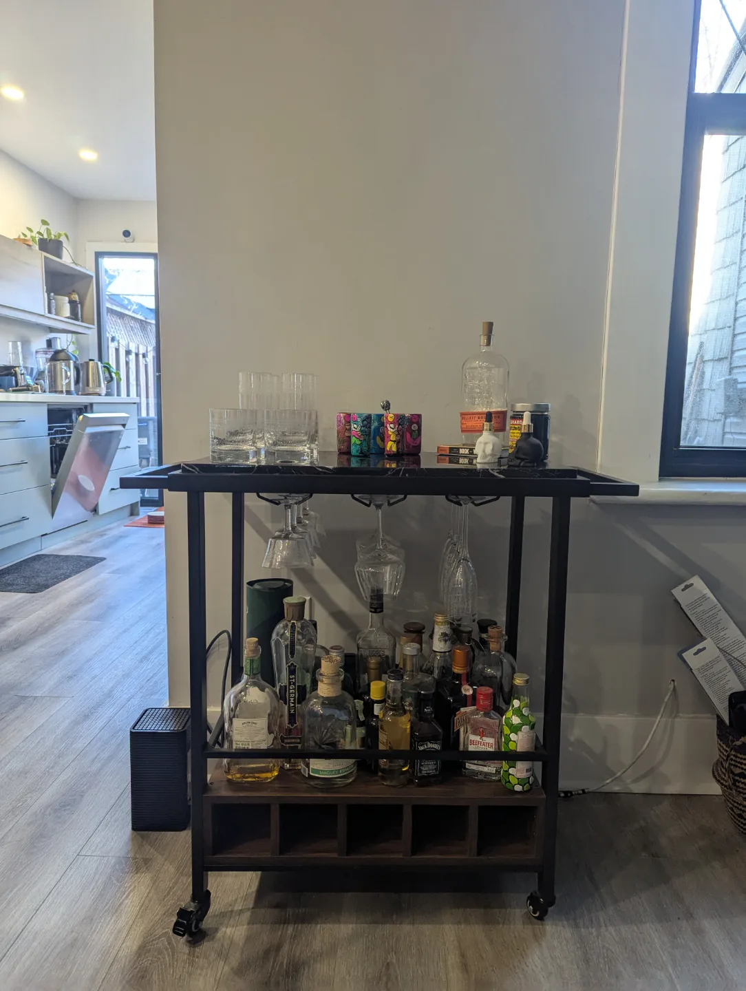 Chick & Sleek Bar Cart - Elevate your Home Bar! thumbnail