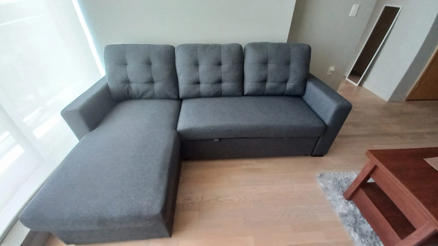 Sectional sofa bed in Dark Grey