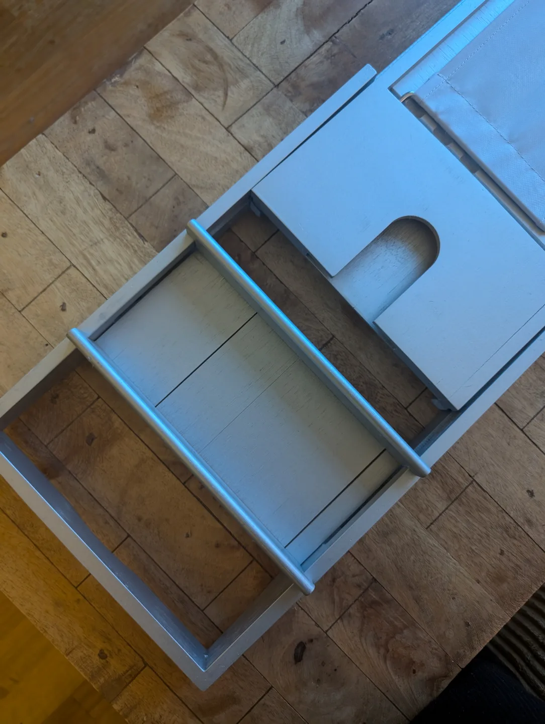 Real Simple Grey Bath Caddy image indicator(5)