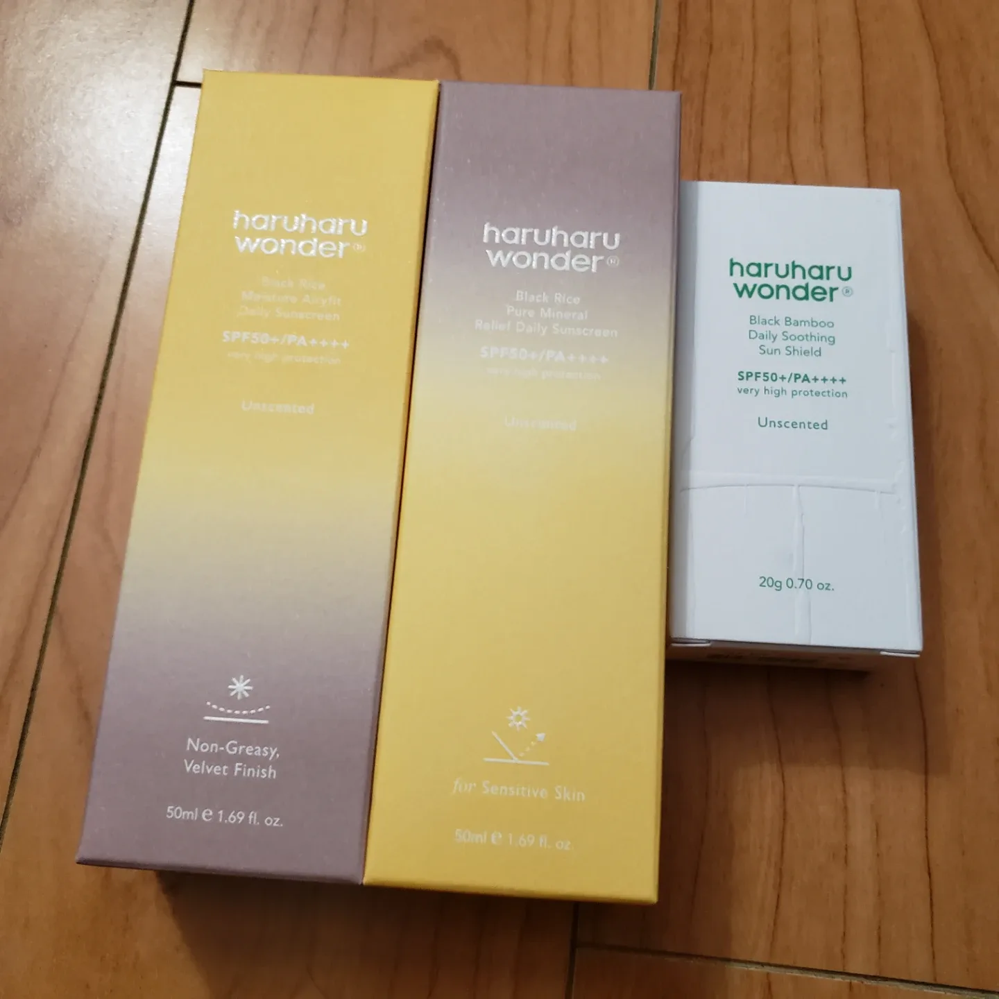 Haruhuru Wonder Sunscreen Trio Bundle thumbnail
