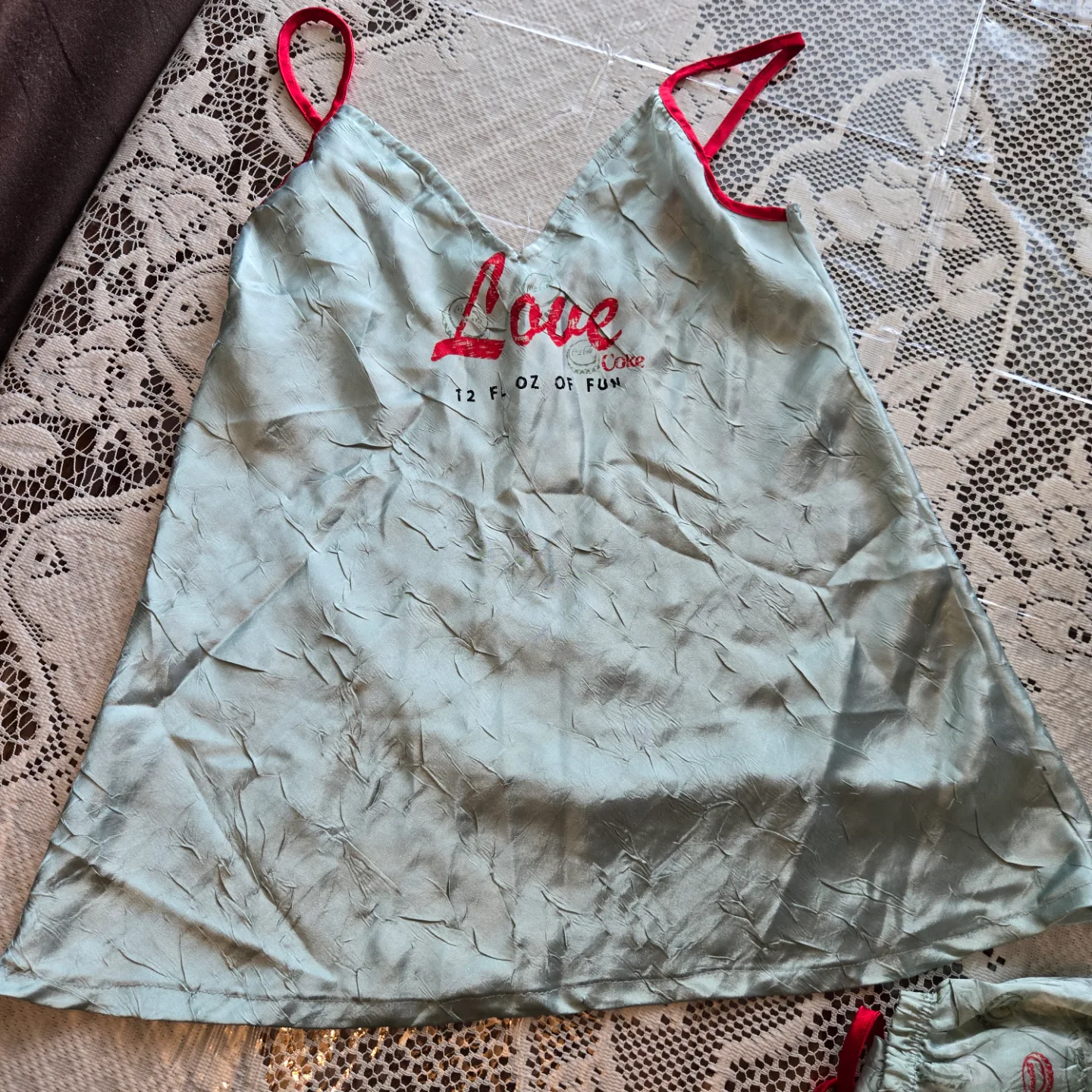 Coca-Cola Women's Size Large Satin Pajama Set #freecycle image indicator(2)