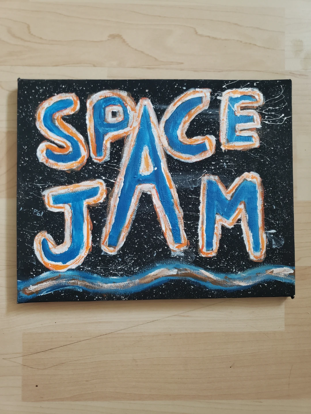 Space Jam hand-painted canvas artwork