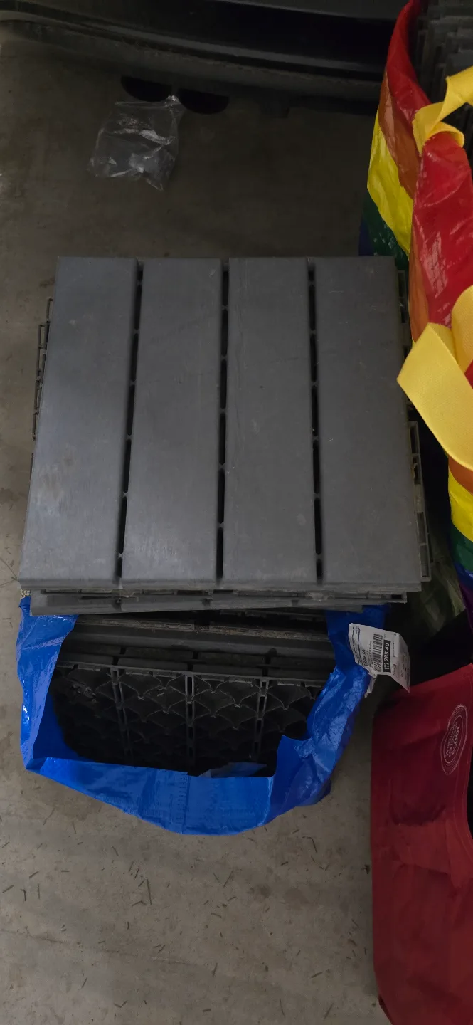 IKEA RUNNEN Dark Gray Decking Tiles - 9 sq ft thumbnail