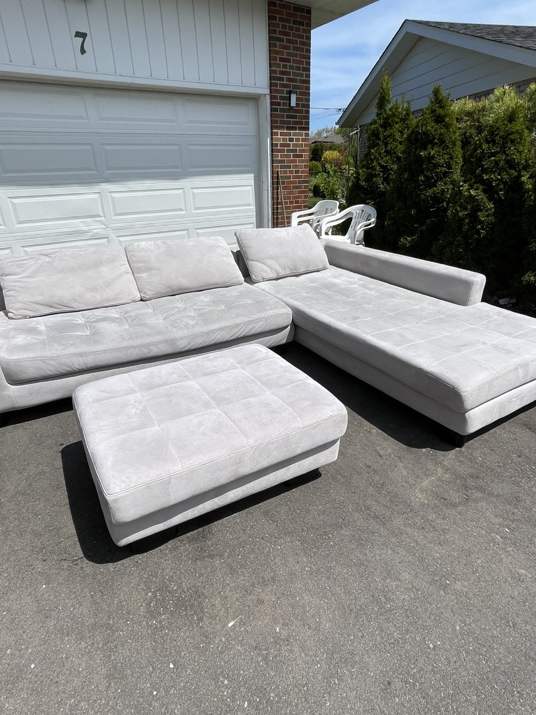 Large grey sofa - photo 3
