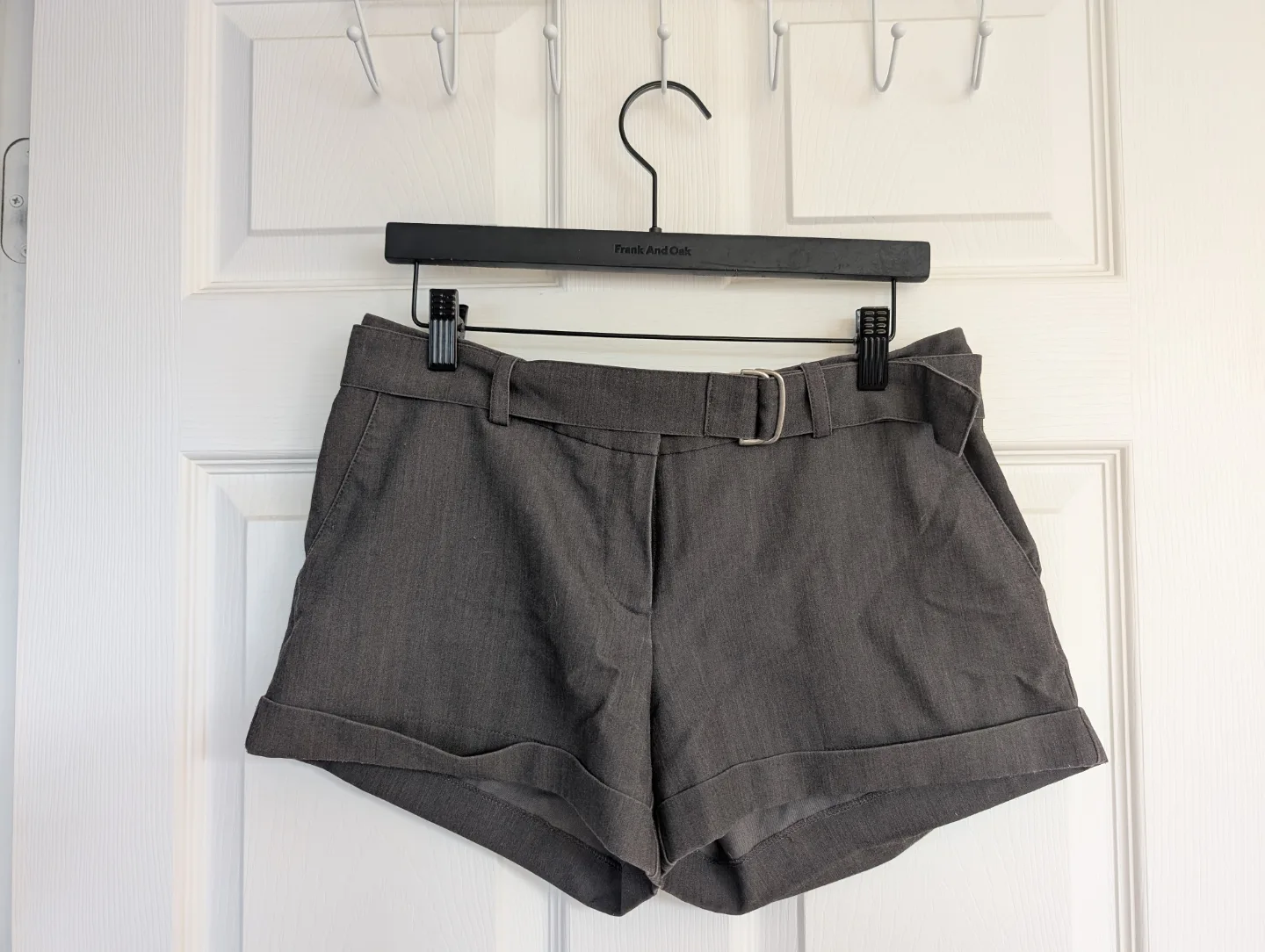 Grey Belted Shorts thumbnail